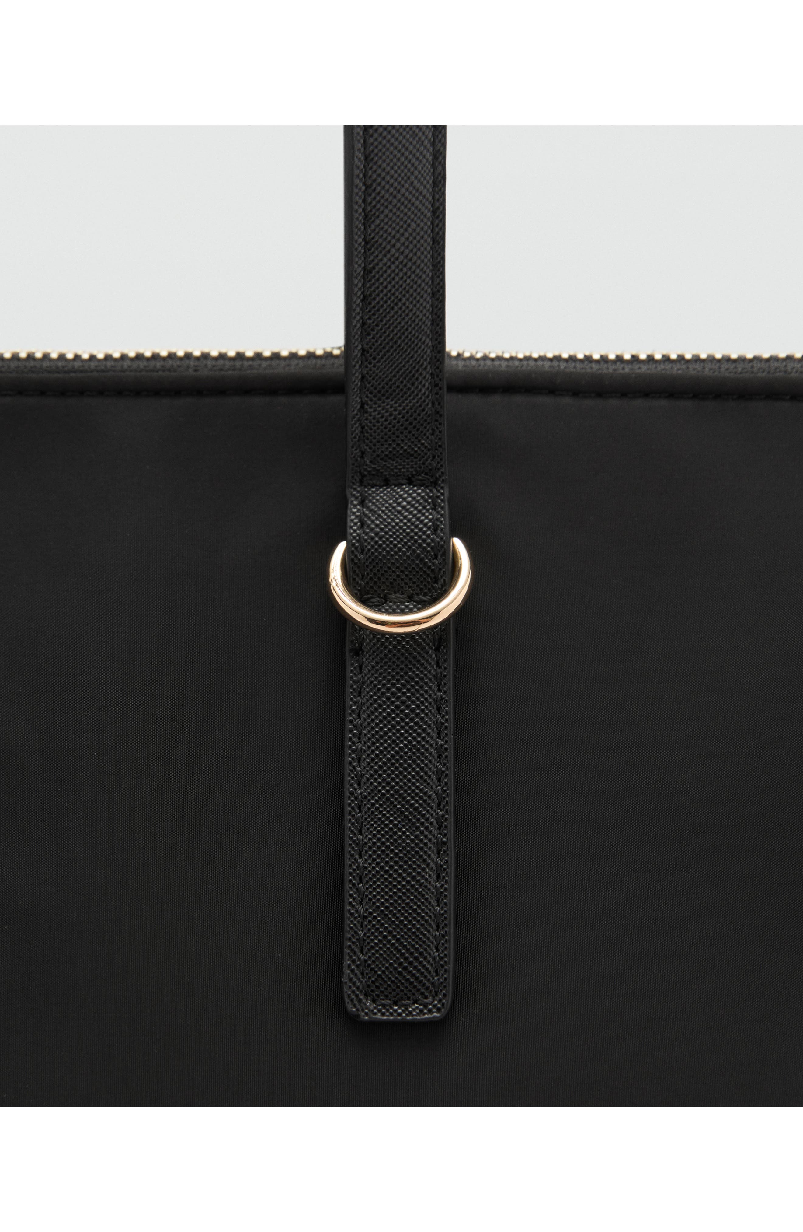 MANGO Nylon Shopper Bag, Alternate, color, 