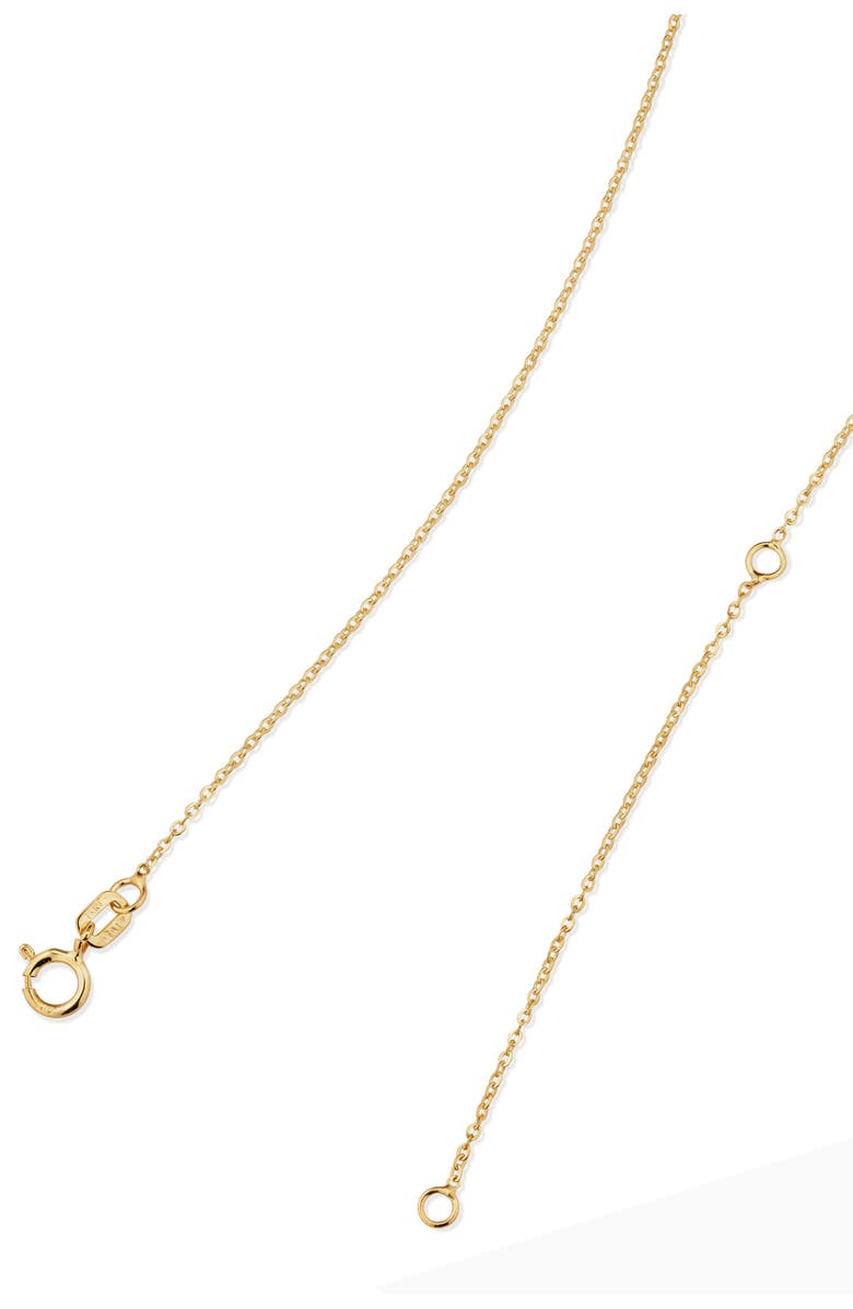 Oradina 14K Yellow Gold Pearl Girl Station Necklace, Alternate, color, Yellow Gold