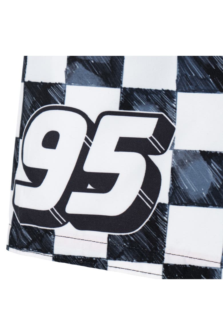Pixar Swimwear Swim Trunks, Alternate, color, McQueen Checkered