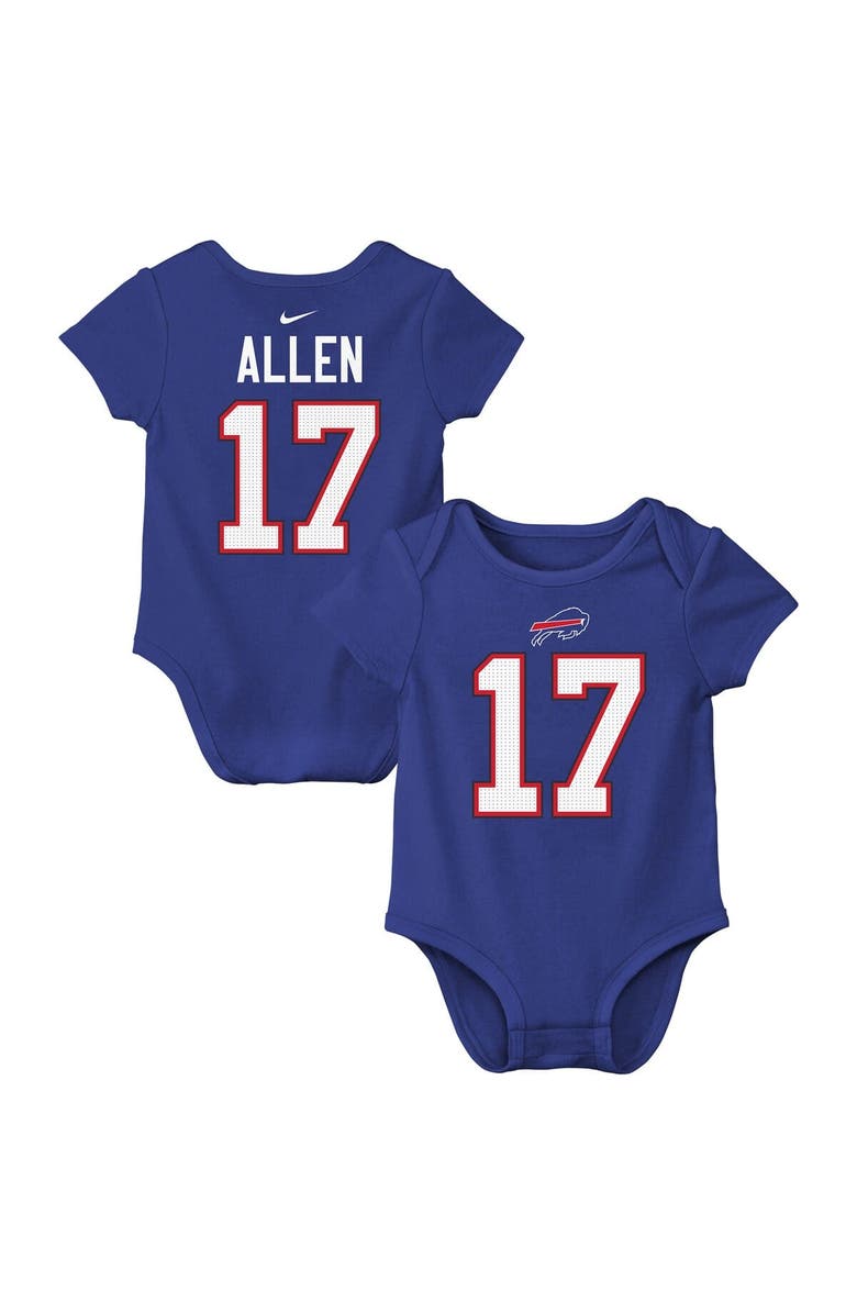 Nike Infant Nike Josh Allen Royal Buffalo Bills  Player Name & Number Bodysuit, Main, color, Royal