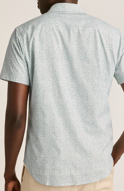 Bonobos Vine Print Tech Short Sleeve Button-up Shirt In Gray