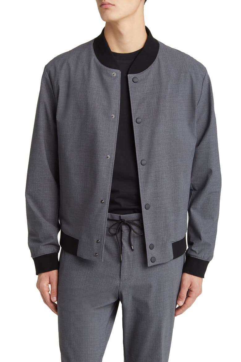 Hanry Bomber Jacket, Main, color, MEDIUM GREY