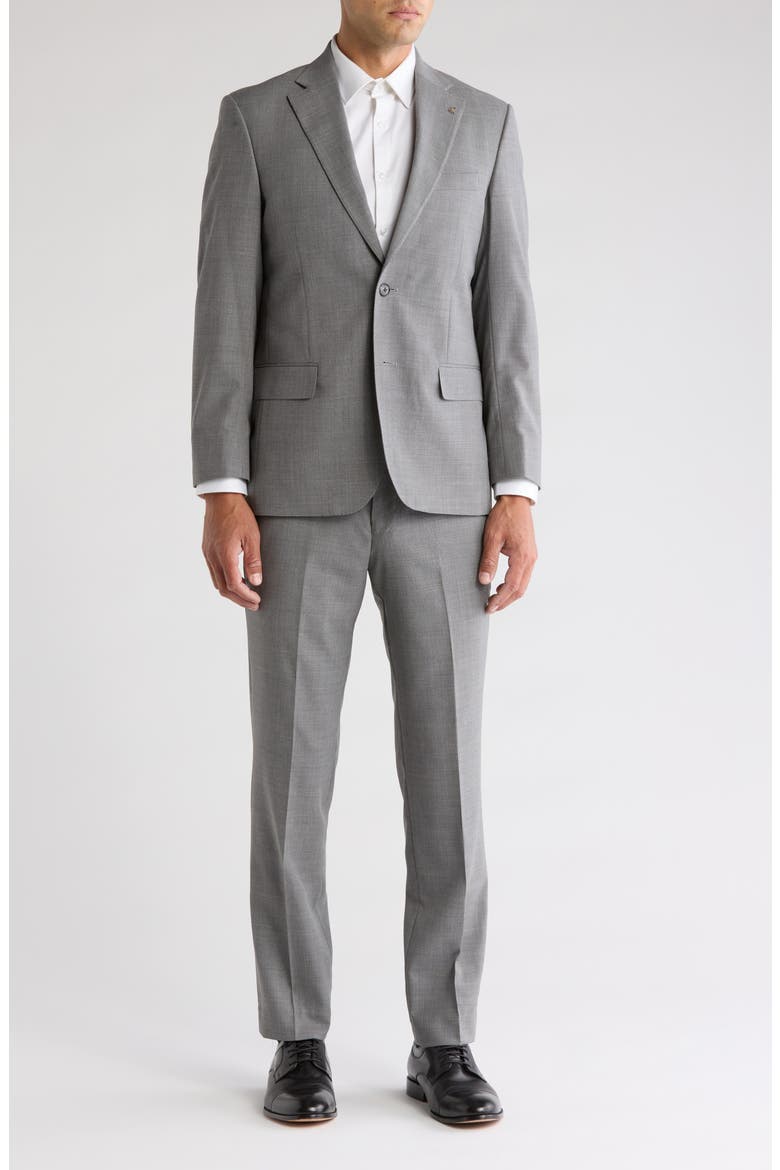 Regular Fit Suit, Main, color, GREY