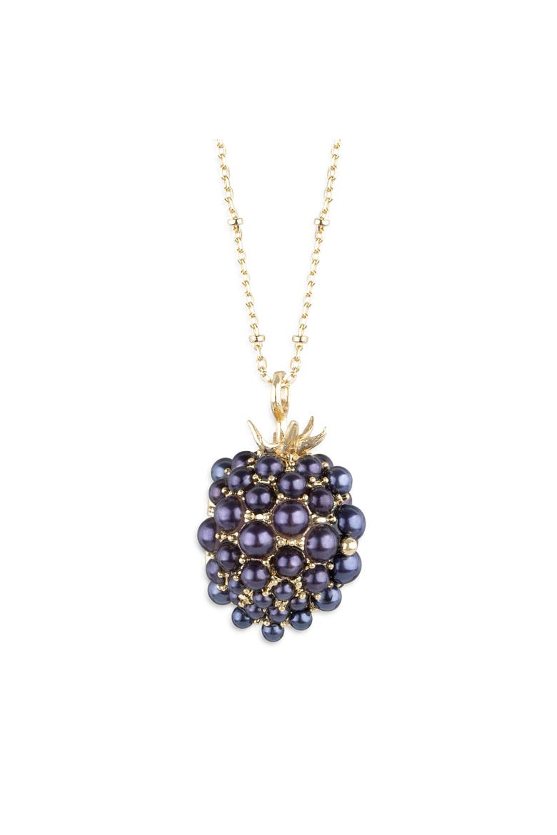 Blackberry and Mouse Locket, Alternate, color, Blackberry & Mouse
