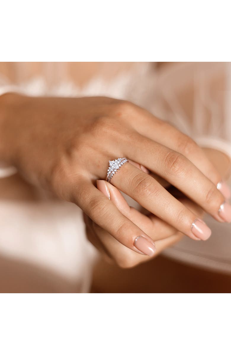 Julianna B. Diamond Marquise Bridal Ring Set 14k, Alternate, color, 14K White Gold