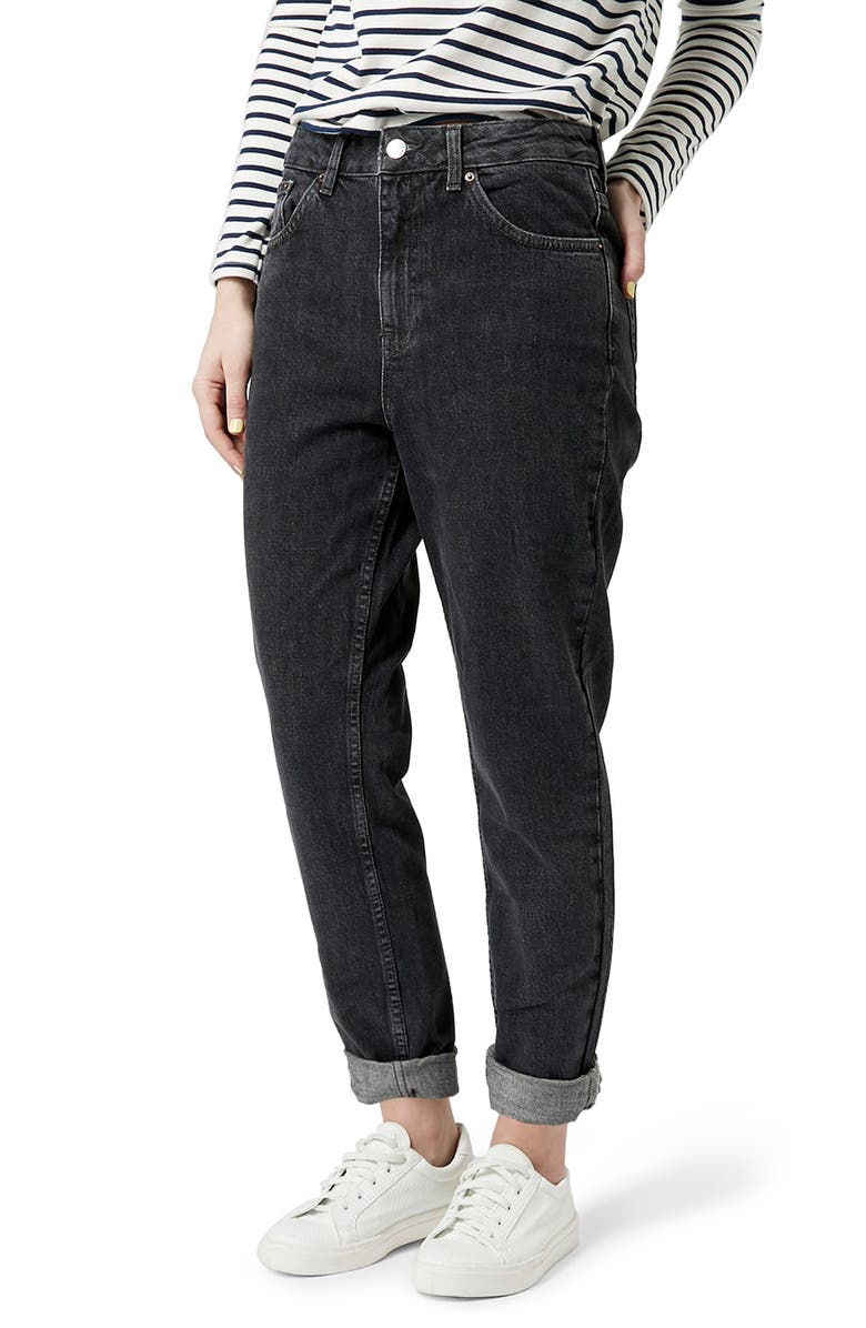 Topshop Mom Jeans, Main, color, 
