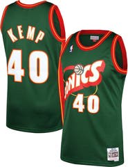 Mitchell & Ness Men's Mitchell & Ness Shawn Kemp Green Seattle SuperSonics Hardwood Classics Swingman Jersey