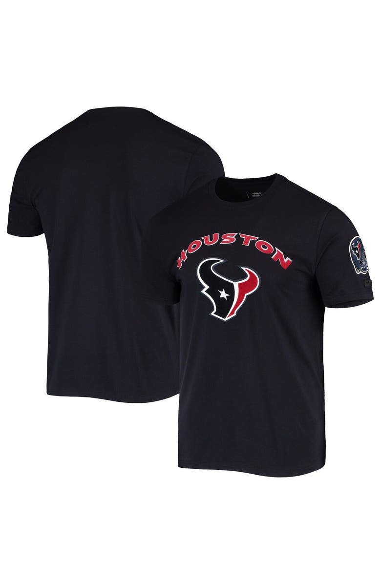 PRO STANDARD Men's Pro Standard Navy Houston Texans Team Classic Bristle Slim-Fit T-Shirt, Main, color, Navy