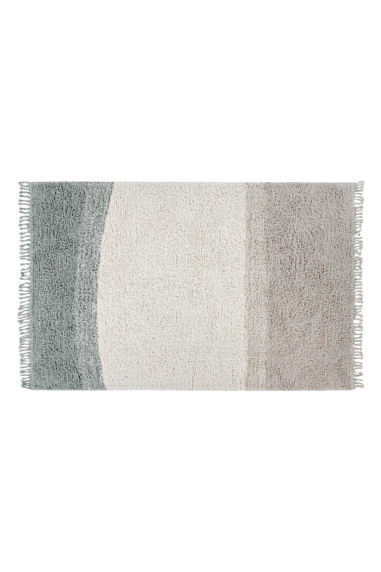 Into the Blue Washable Wool Rug, Main, color, SMOKE BLUE