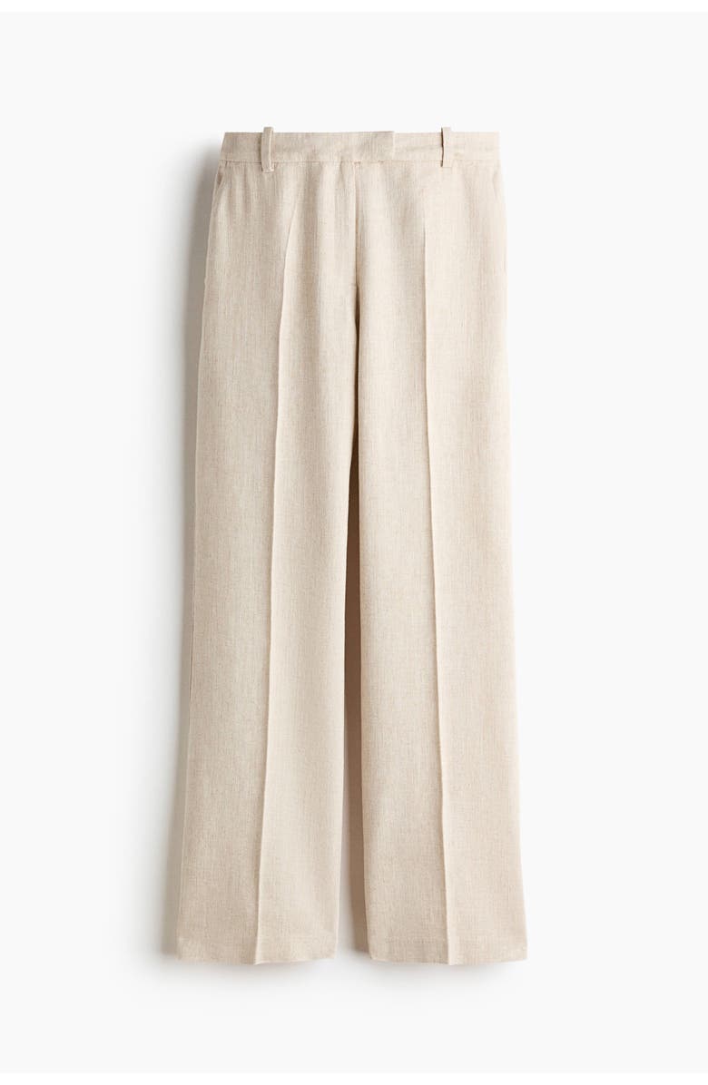 H&M Linen-blend Tailored Trousers, Main, color, 