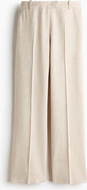 H&M Linen-blend Tailored Trousers