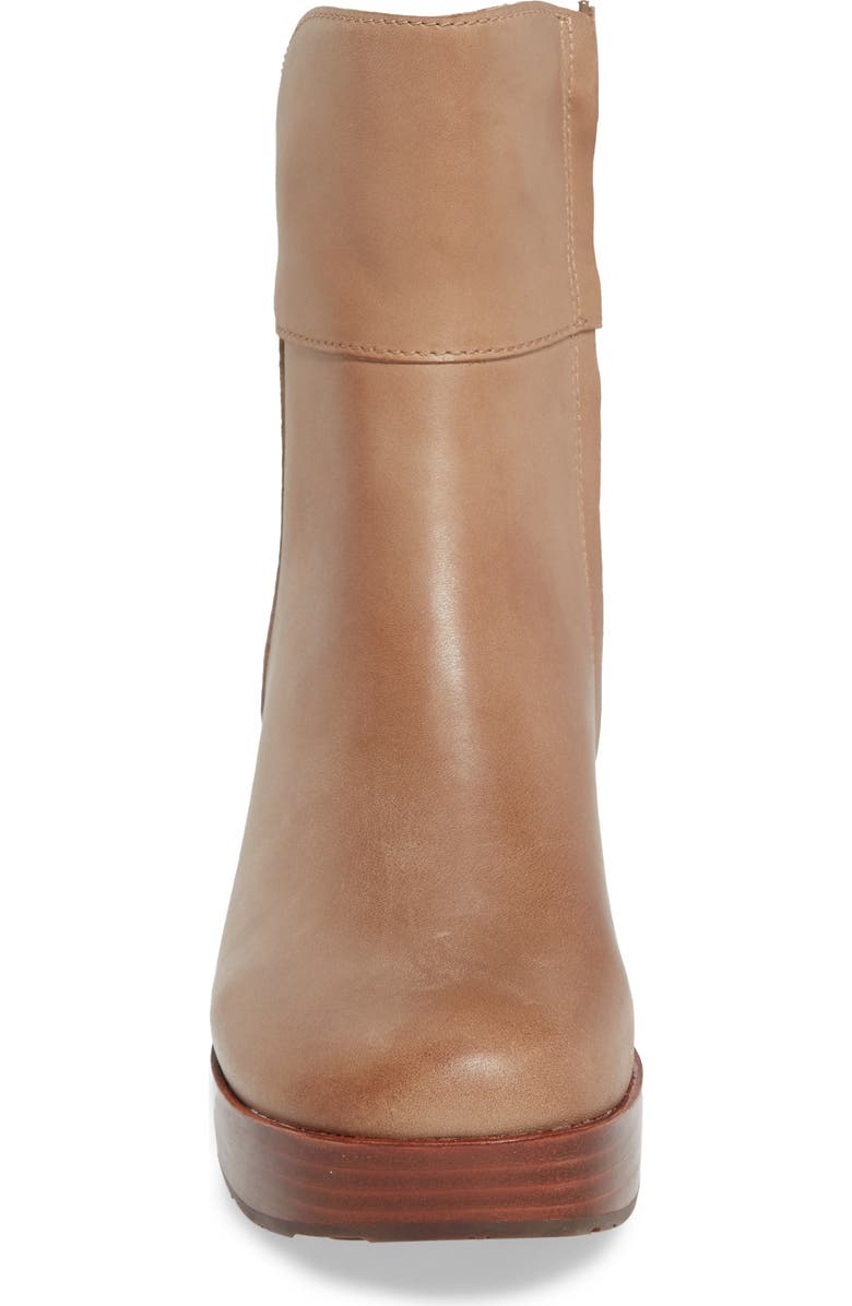 Chocolat Blu Retro Platform Boot, Alternate, color, Taupe Leather