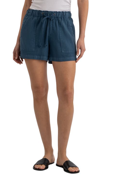 Katana Drawstring Linen Blend Shorts