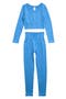 Kids' Ribbed Long Sleeve Crop Top & Leggings Set