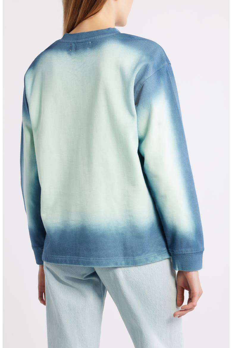 Spot Dye Terry Sweatshirt, Alternate, color, MINT