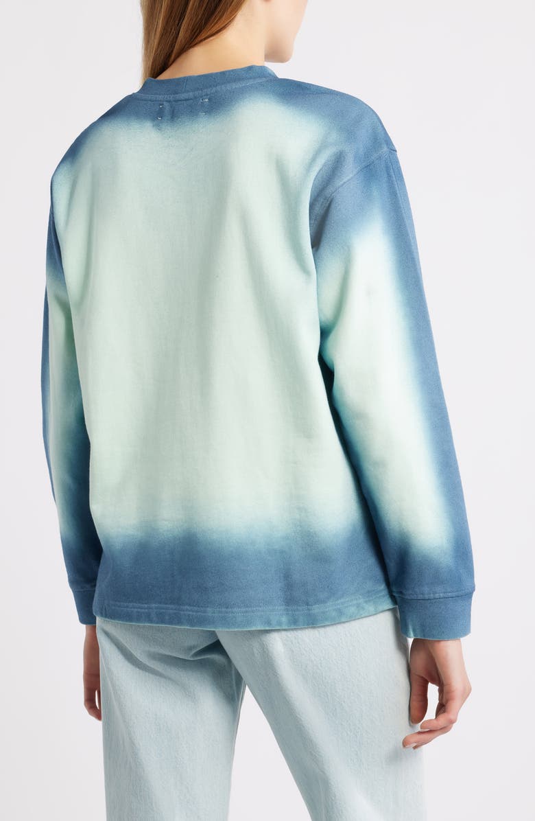 CITY BLUES Spot Dye Terry Sweatshirt, Alternate, color, Mint