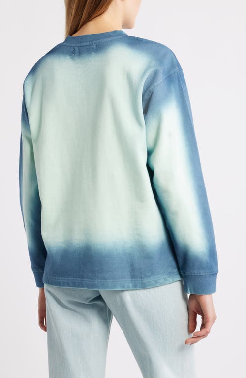 City Blues Spot Dye Terry Sweatshirt In Green