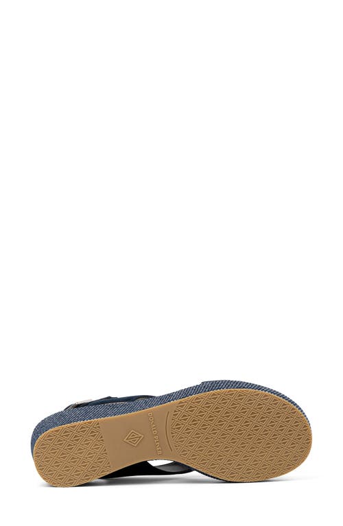 Shop Donald Pliner Slingback Wedge Sandal In Navy