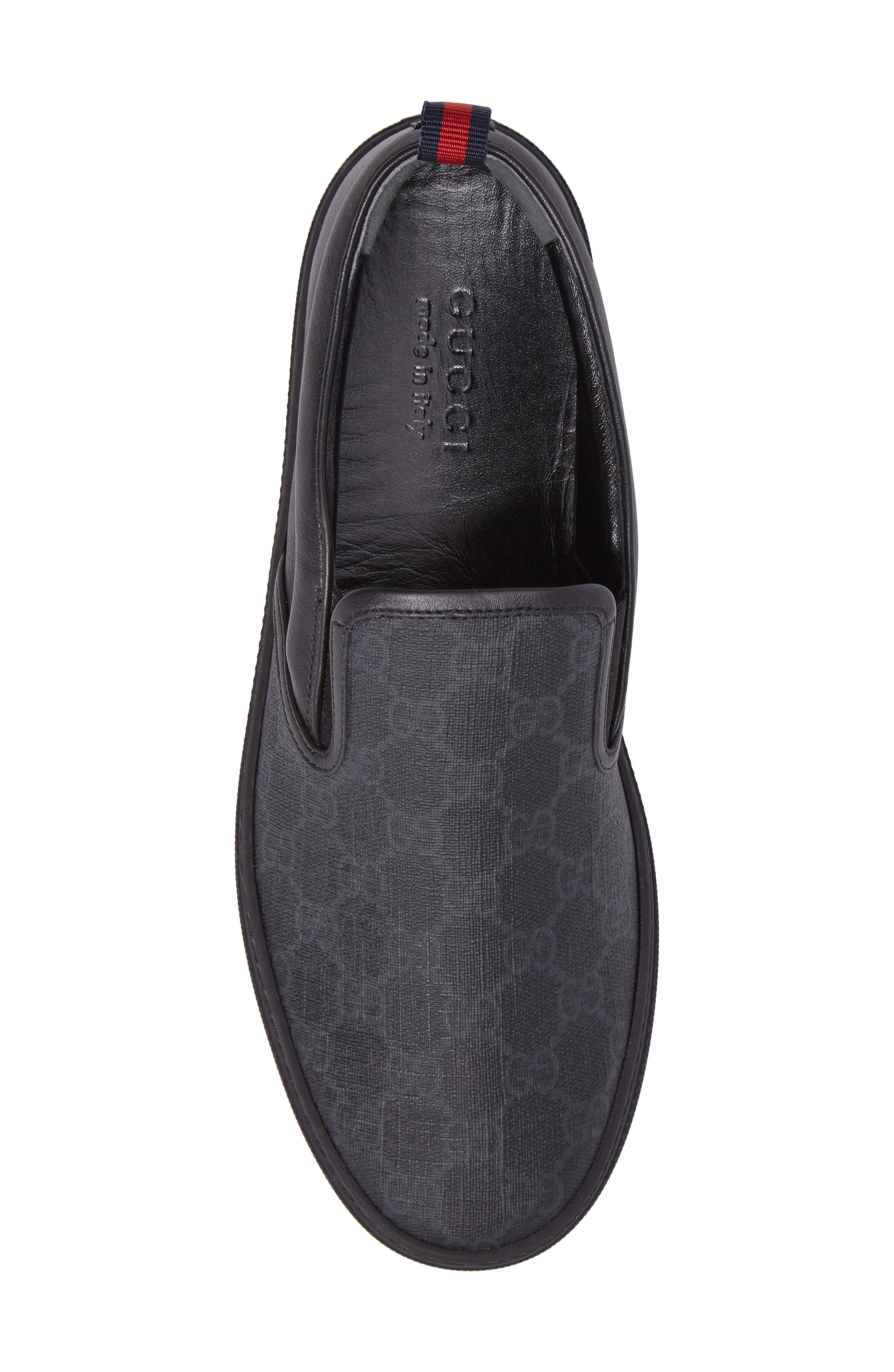 Gucci Slip-On, Alternate, color, Black Gg Supreme