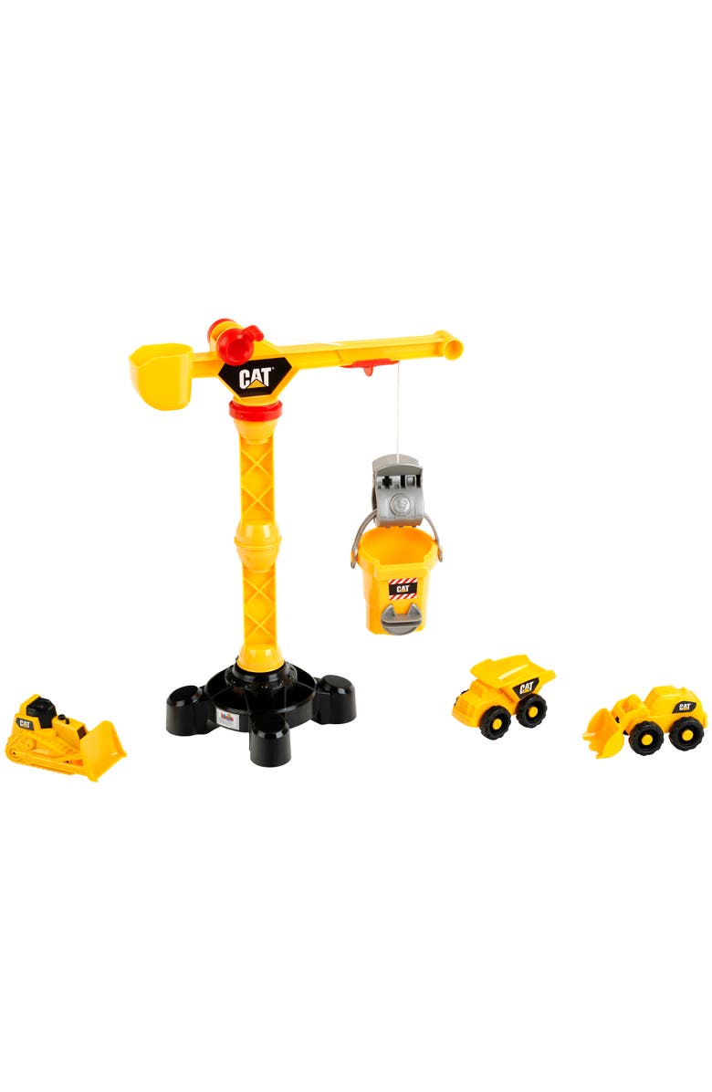 CATERPILLAR CAT Construction Big 17 Inch Crane & Construction Vehicles Set, Main, color, Multicolored