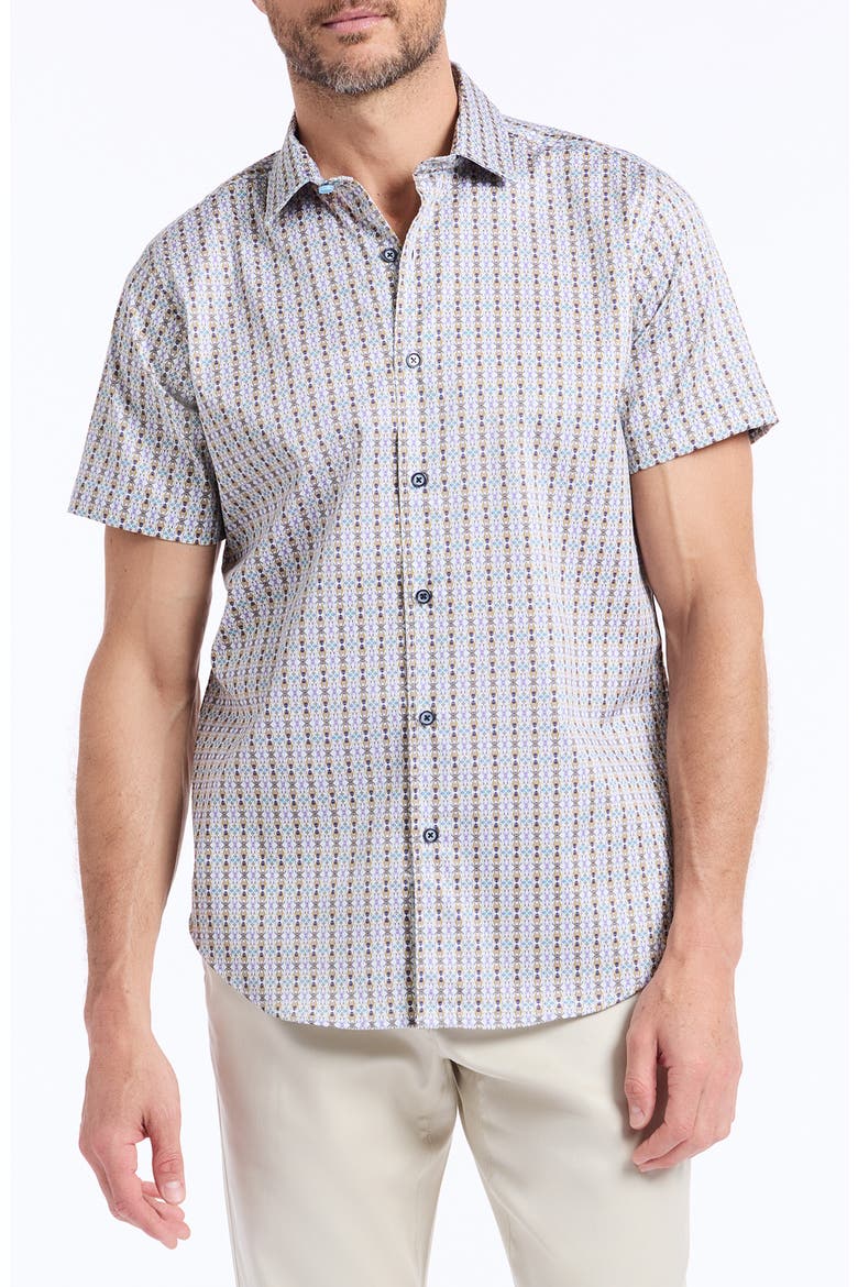 Abbotswell Print Woven Button-Up Shirt, Main, color, MULTI