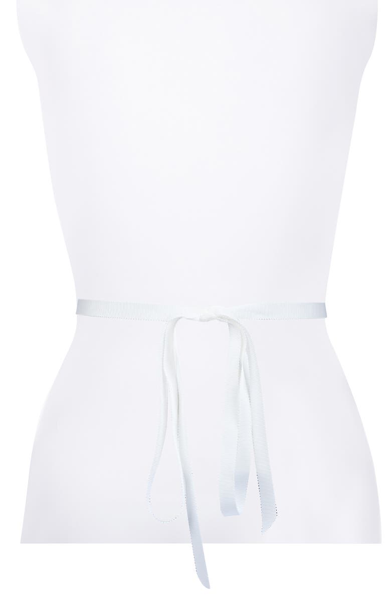 Kate Spade New York imitation pearl bridal belt, Alternate, color, 