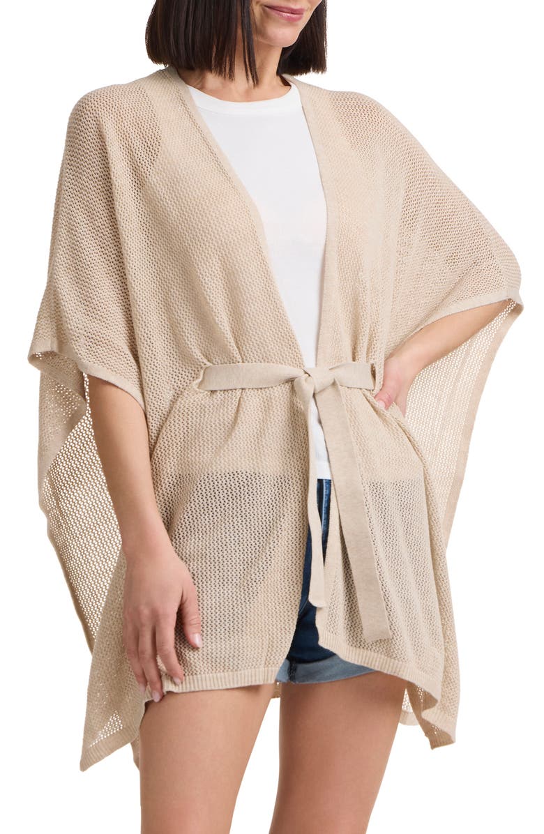 Open Knit Cape Cardigan