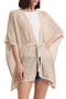 Open Knit Cape Cardigan