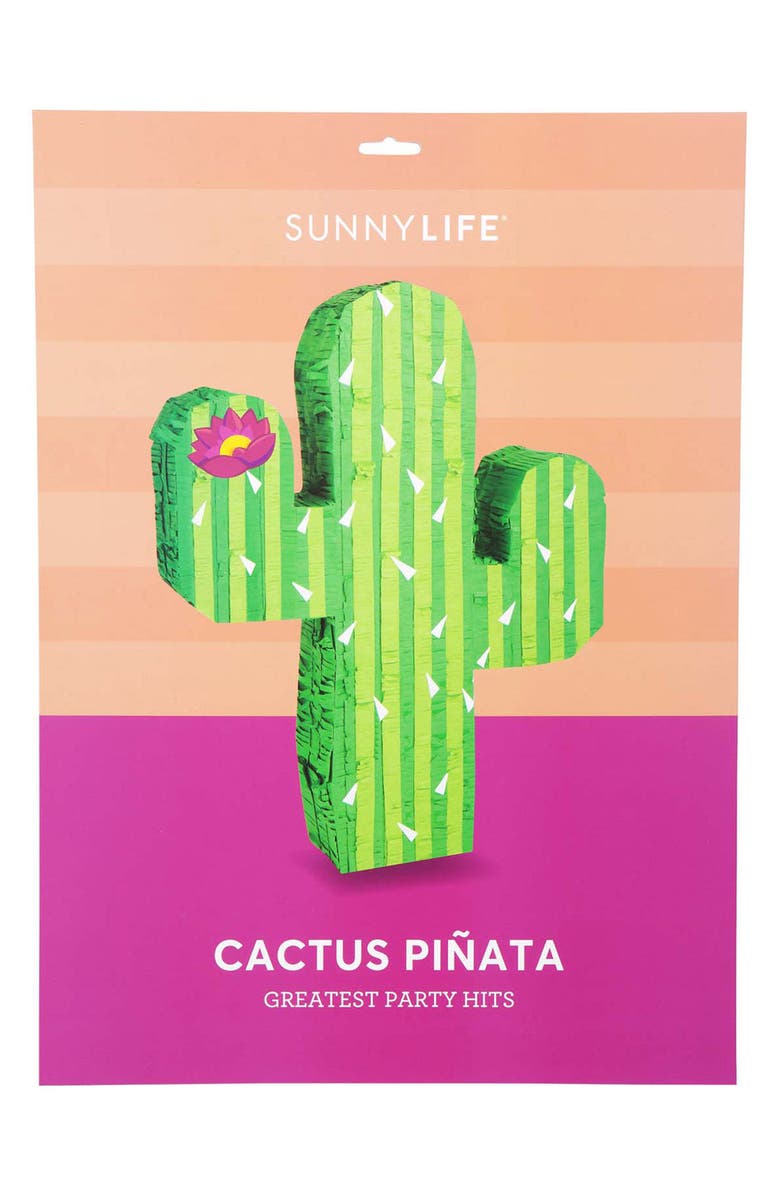 Sunnylife Cactus Piñata, Alternate, color,