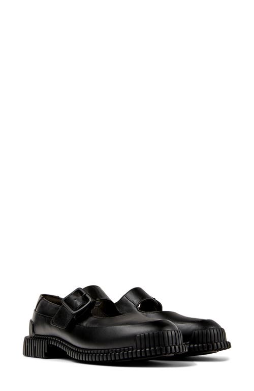 Camper Pix Mary Jane Flat In Black