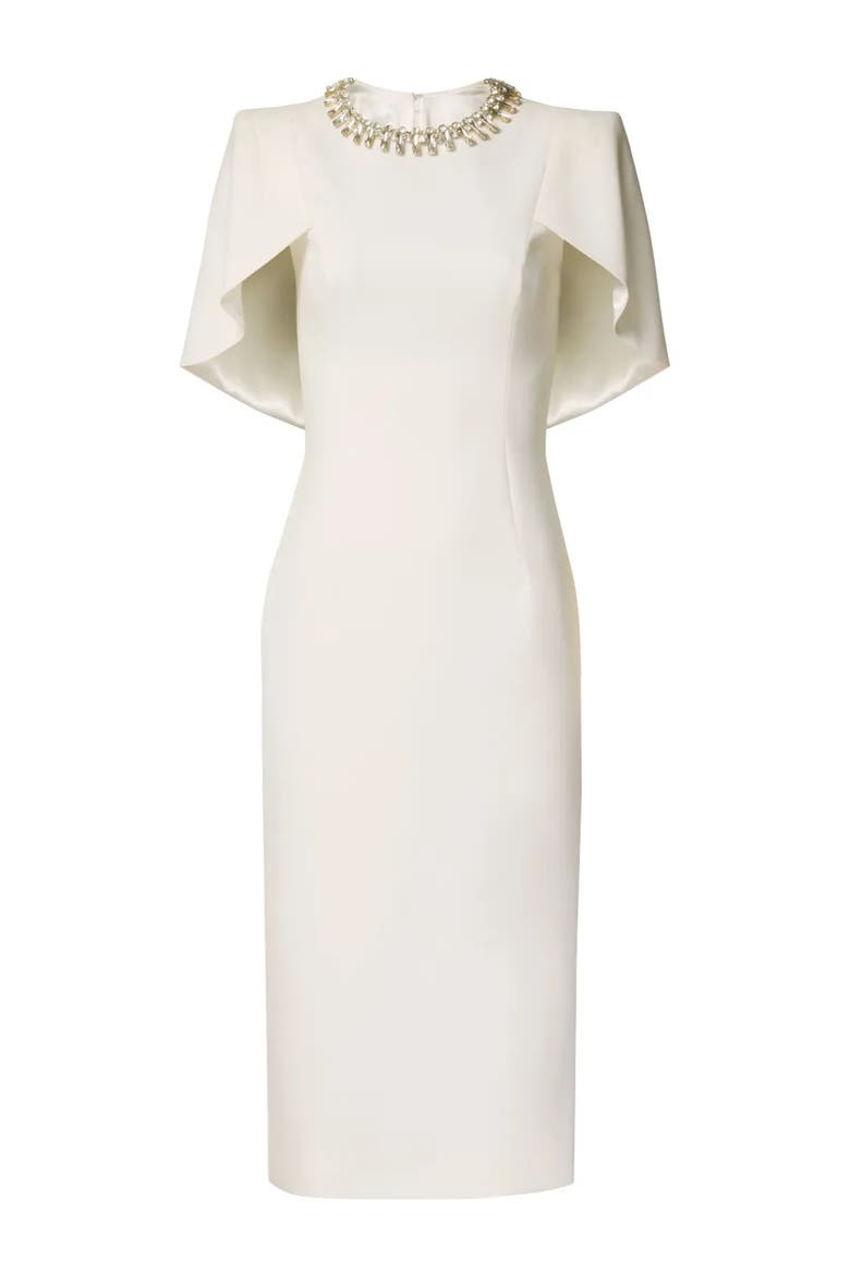Thalia Midi Dress, Main, color, Vanilla