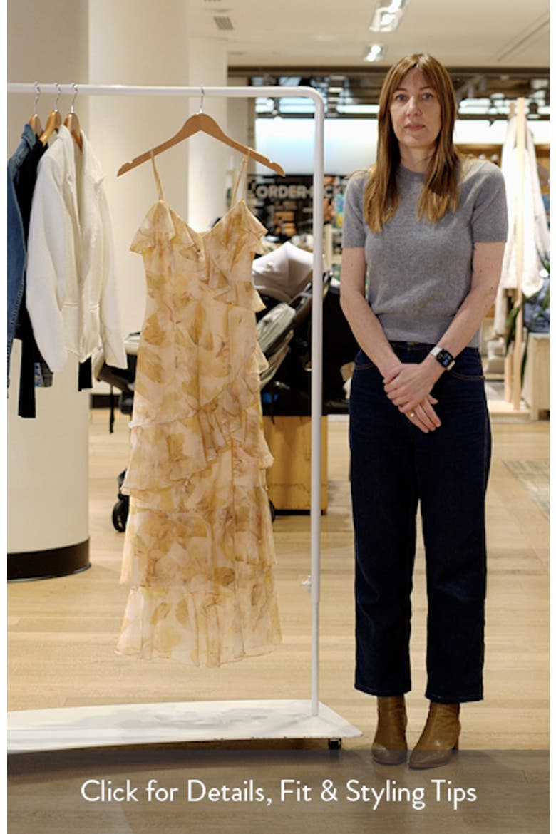 Tessia Ruffle Evening Dress video