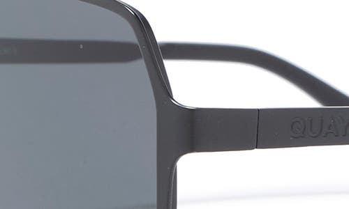 Quay Backstage Pass 50mm Aviator Sunglasses In Gray