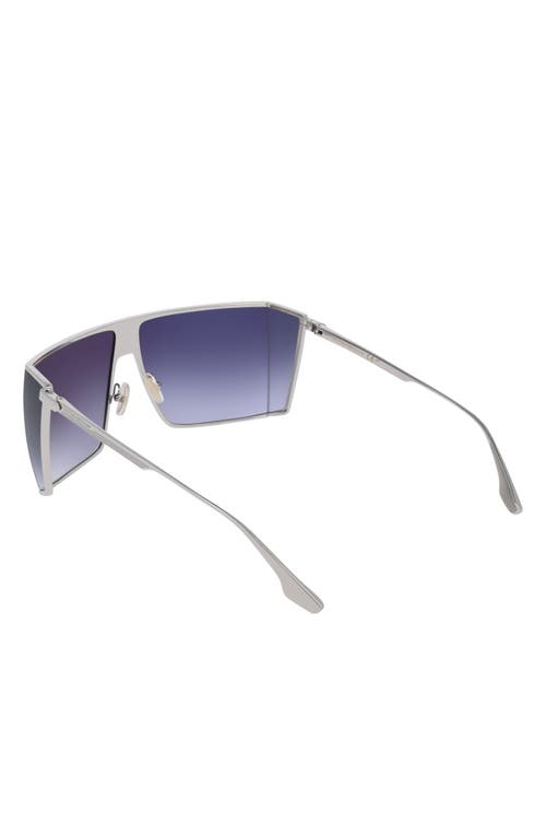 Victoria Beckham 62mm Shield Sunglasses In Blue