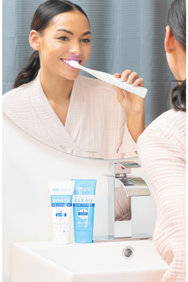 Sonic Blue Smart Brush Teeth Whitening Kit, Alternate, color, WHITE