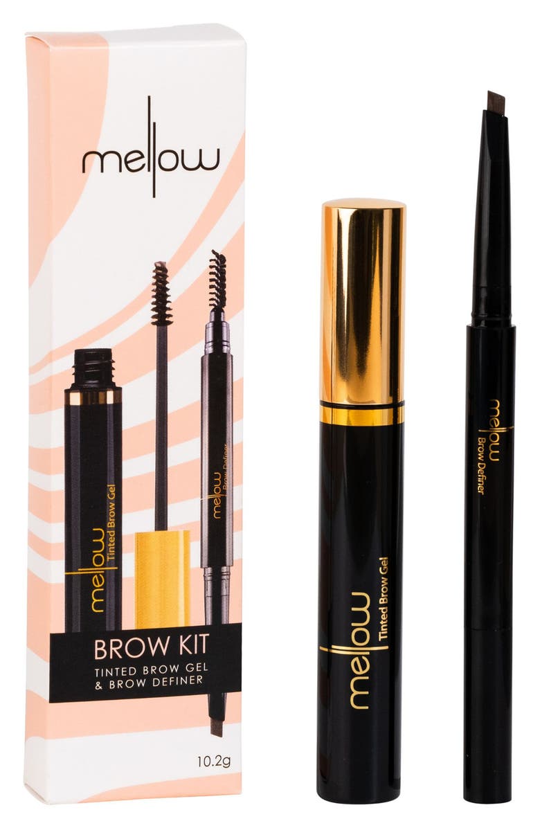 Mellow Cosmetics Brow Definer & Tinted Brow Gel Kit USD $42 Value, Alternate, color, 