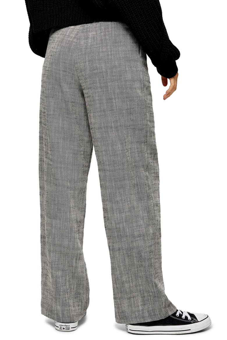 Wide Leg Trousers, Alternate, color, BLACK MULTI
