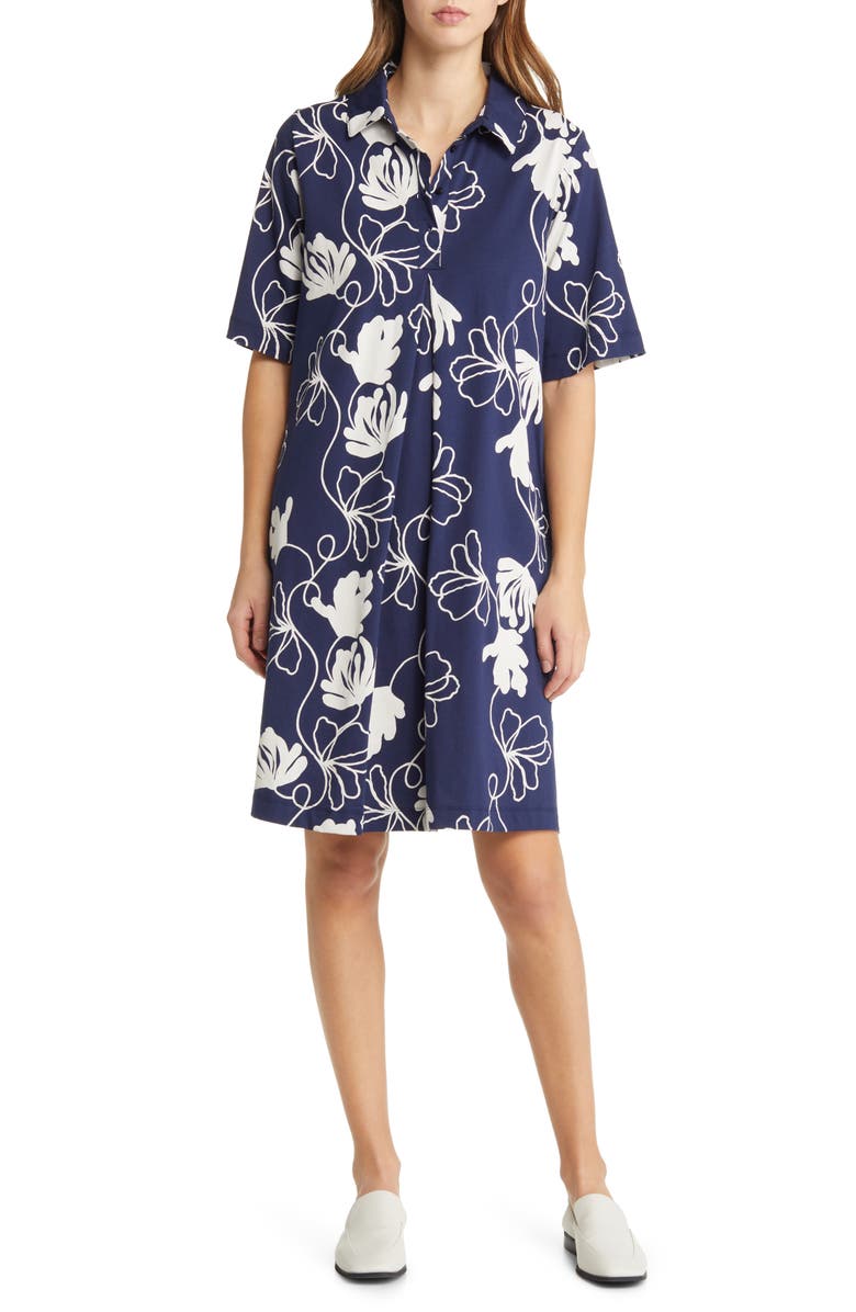 Masai Copenhagen Najalo Floral Cotton Shirtdress, Main, color, 