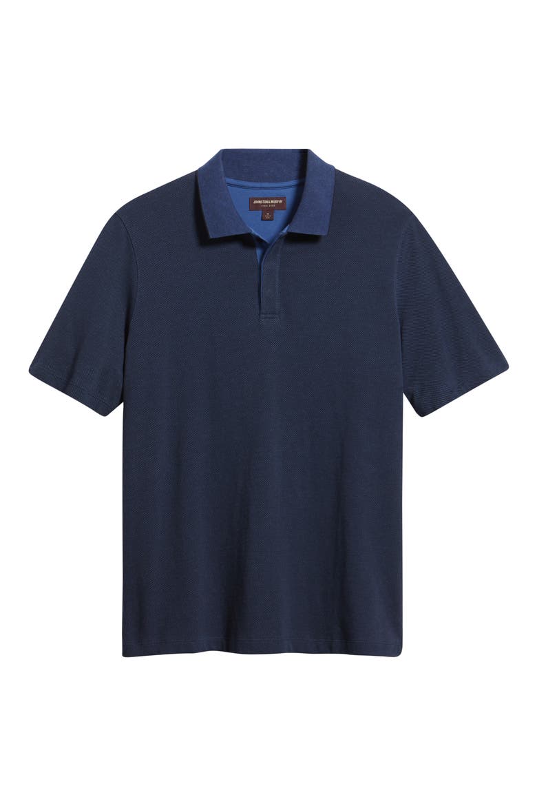 Tonal Bird's Eye Knit Polo, Alternate, color, NAVY BIRDSEYE