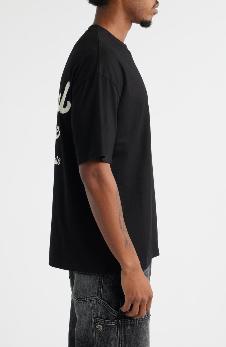 CRIMINAL DAMAGE Bennett Oversize Logo Graphic T-Shirt, Alternate, color, Black