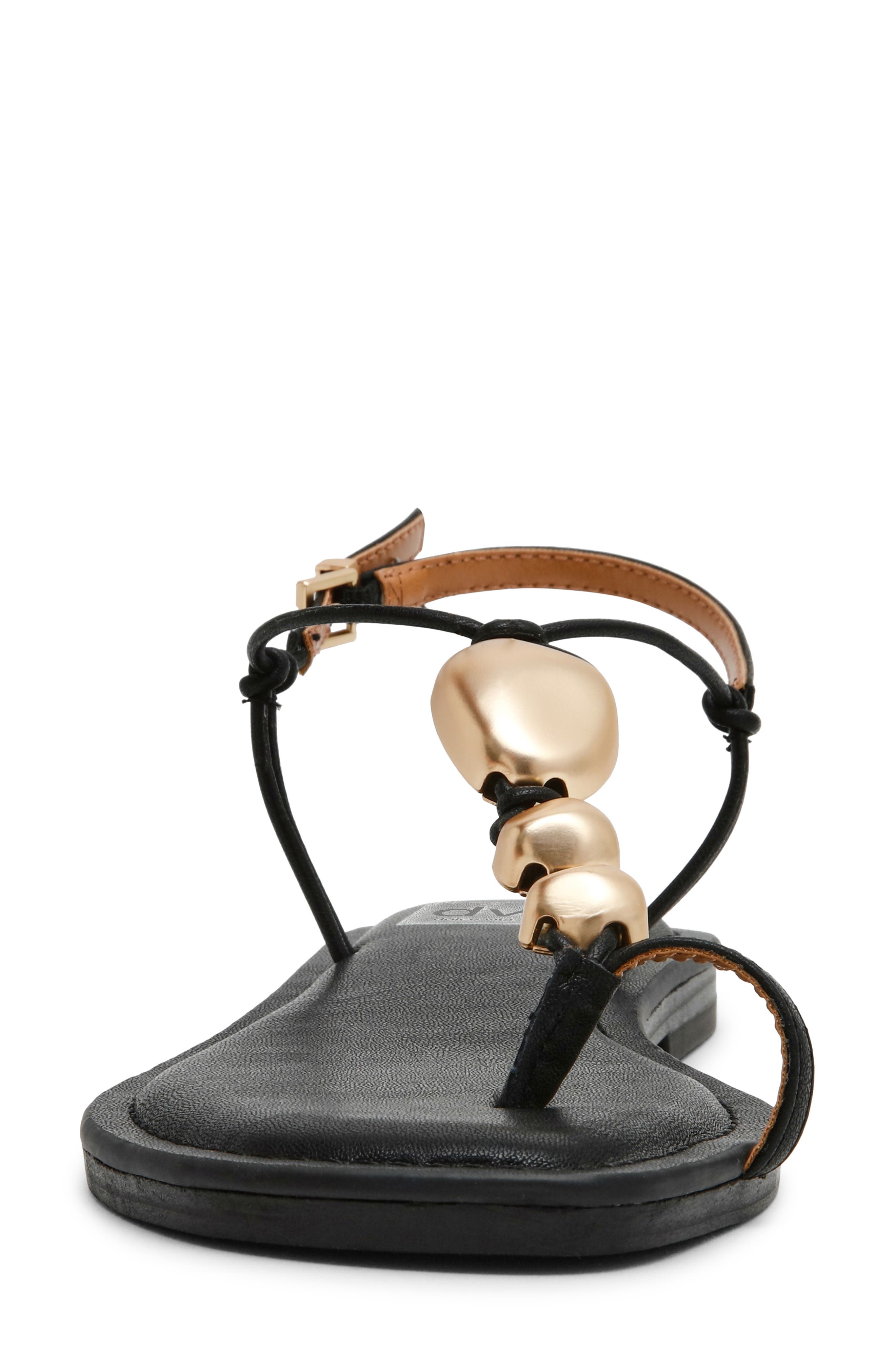 DV by Dolce Vita Jazi Toe Loop Sandal, Alternate, color, Black