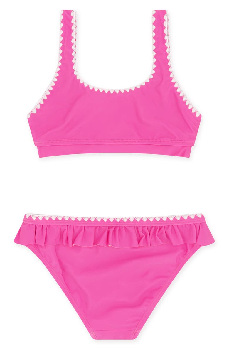 Feather 4 Arrow Kids' 4 The Frill of It UPF 50+ Two-Piece Swimsuit, Alternate, color, 