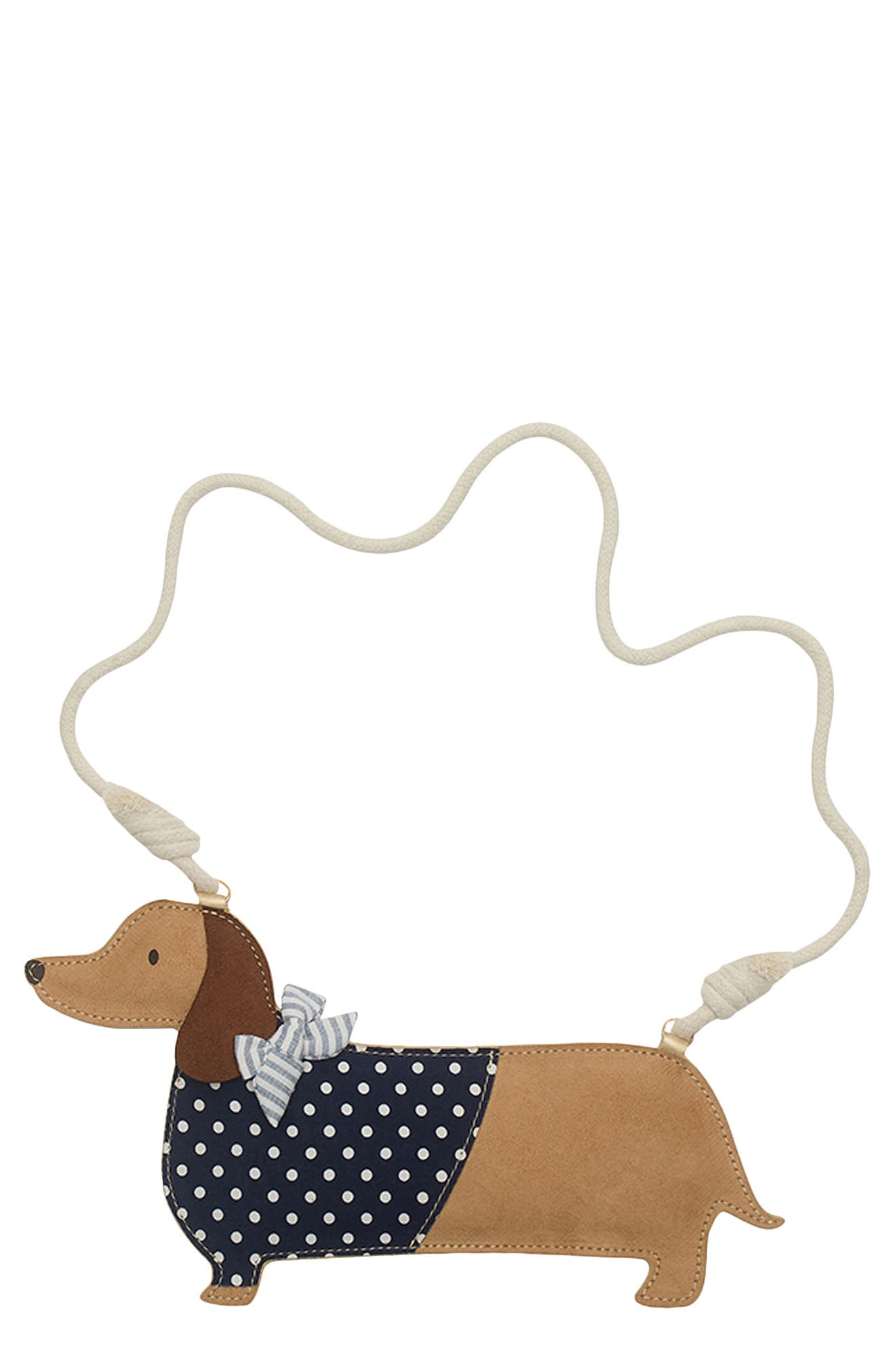 Mimi & Lula Sausage Dog Crossbody Bag, Main, color, Light/ Pastel Brown