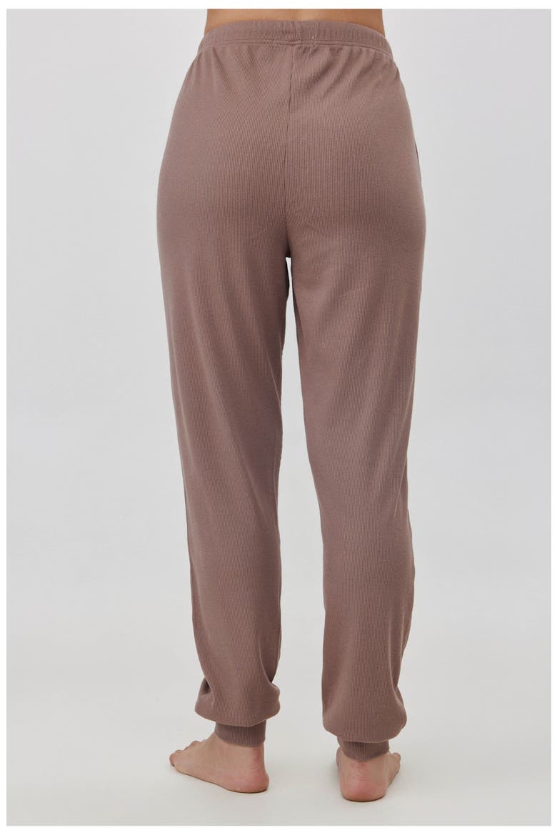 Sandy Days Loungewear Jogger Bottoms, Alternate, color, Coffee