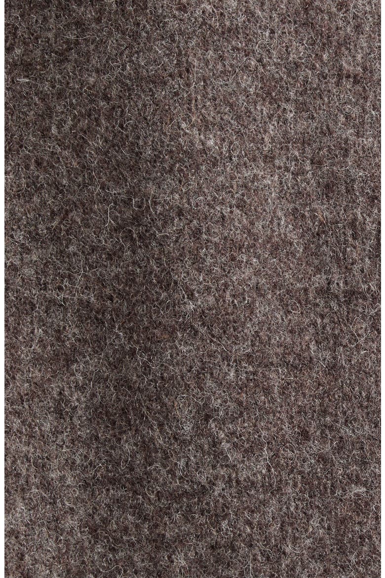 Relaxed Distressed Henley Sweater, Alternate, color, BROWN
