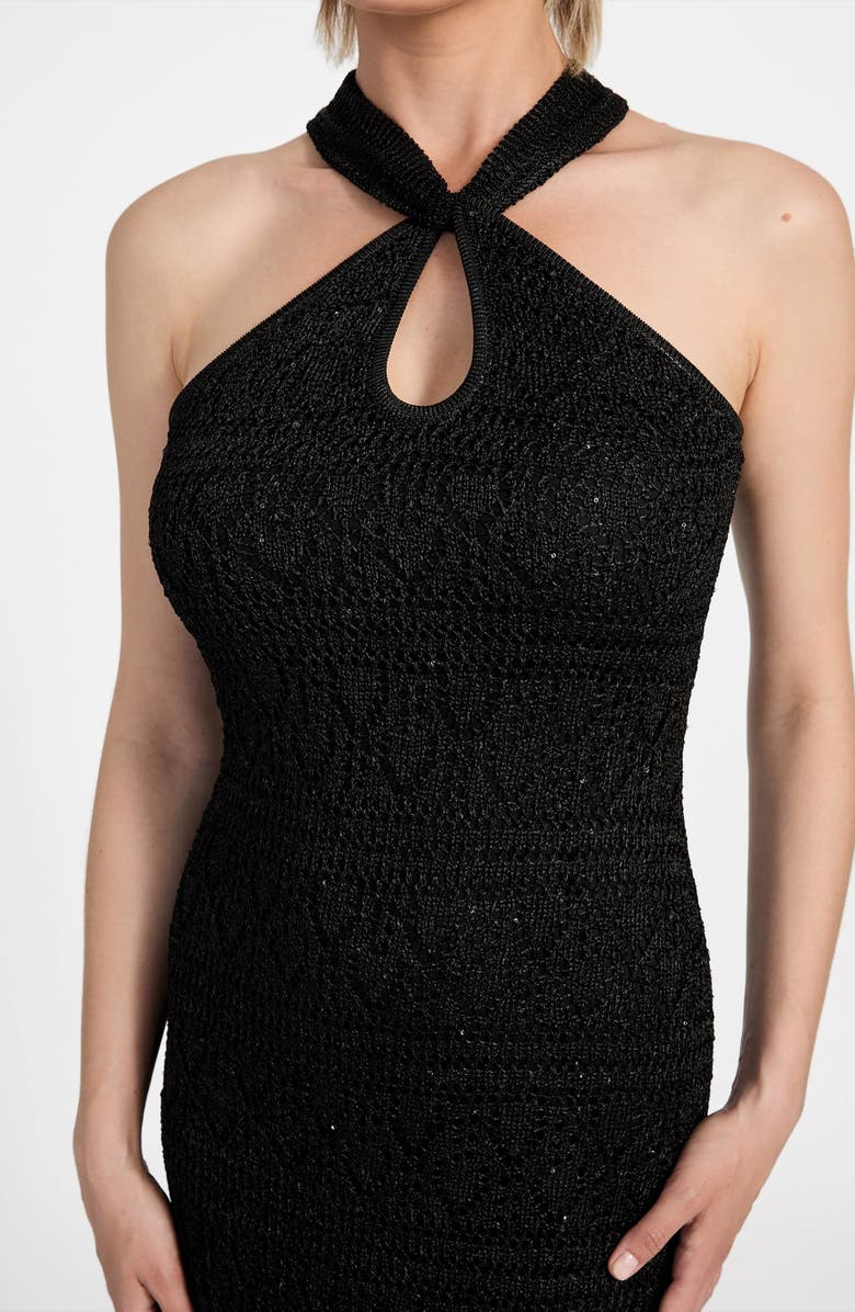 GUESS Cynthia Sequin Keyhole Maxi Dress, Alternate, color,