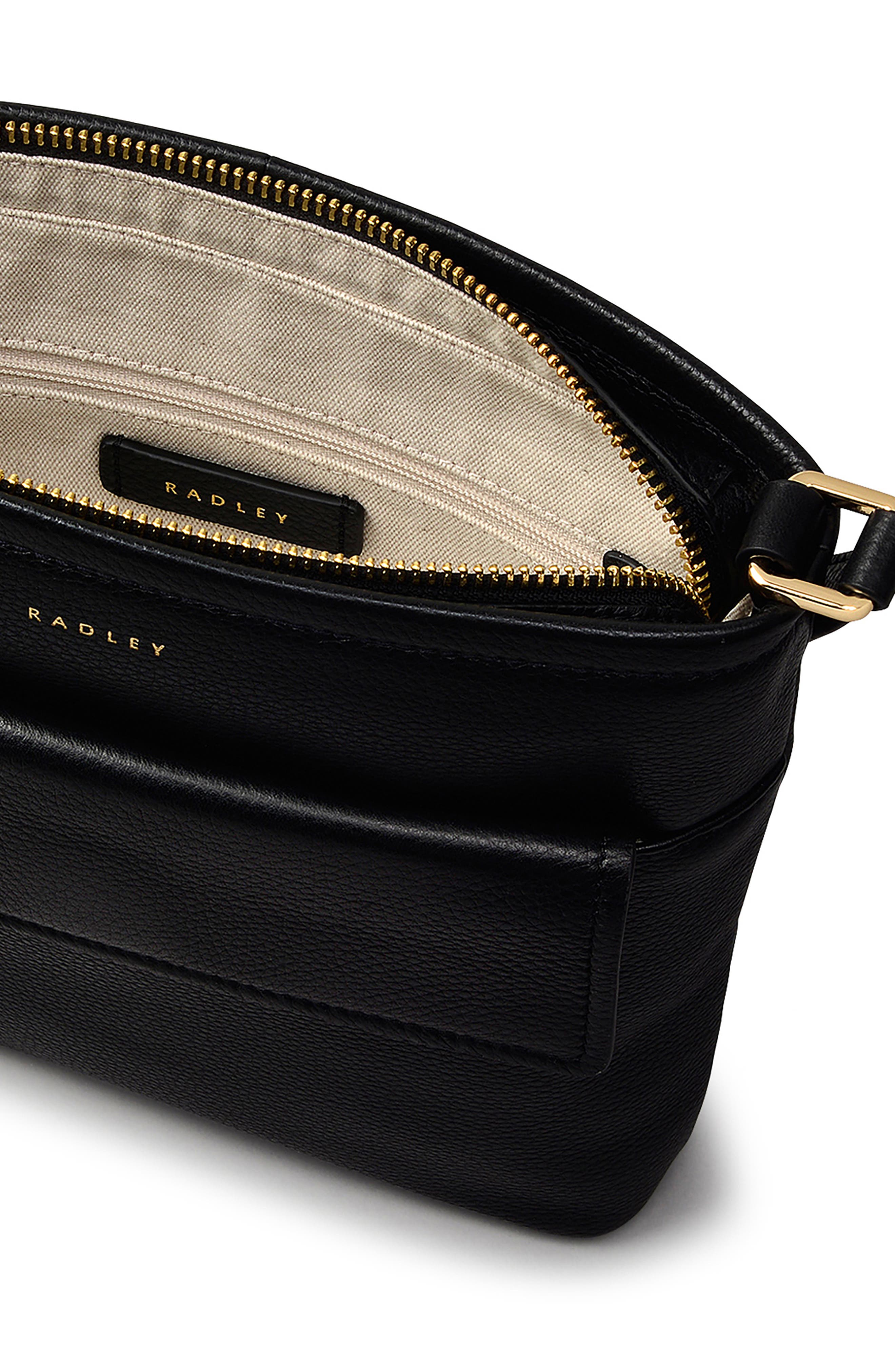 Radley Brompton Crescent Small Crossbody Bag, Alternate, color, Black