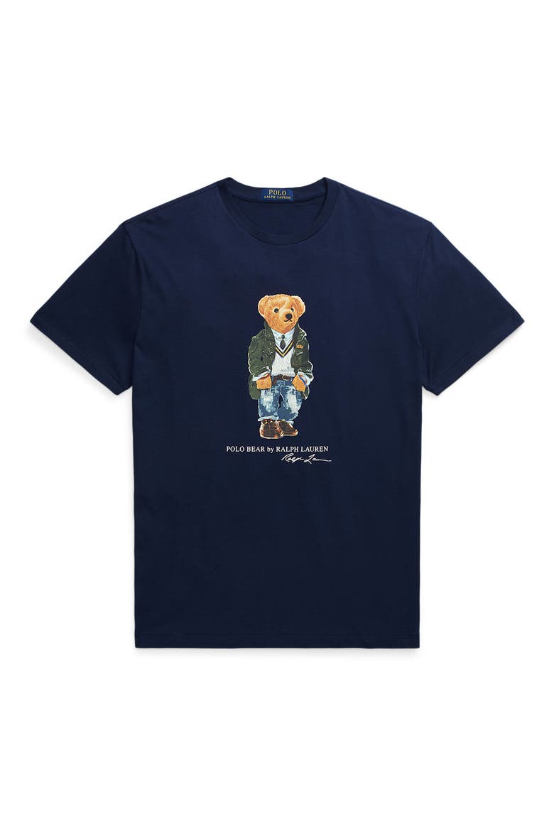 Polo Bear Cotton Graphic T-Shirt, Alternate, color, SP24 NEWPORT NAVY HRTG BEAR