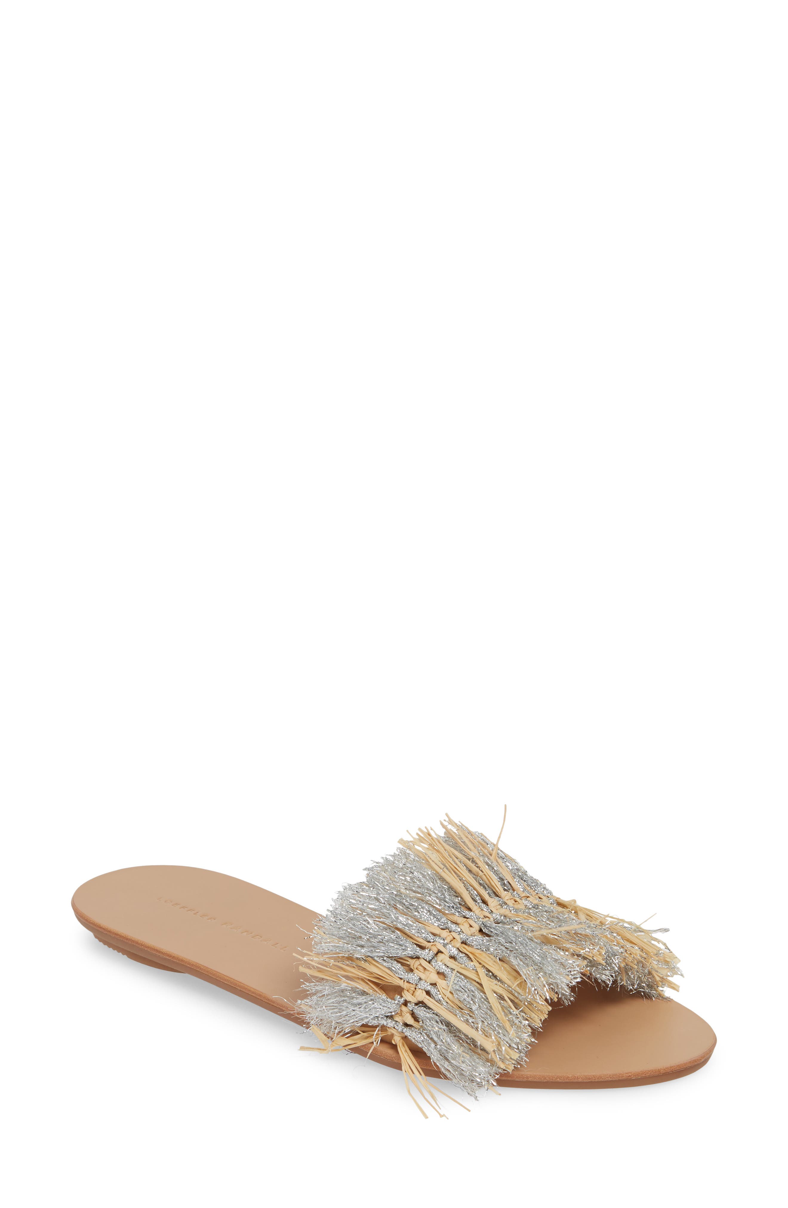 Loeffler Randall Woven Slide Sandal, Main, color, 