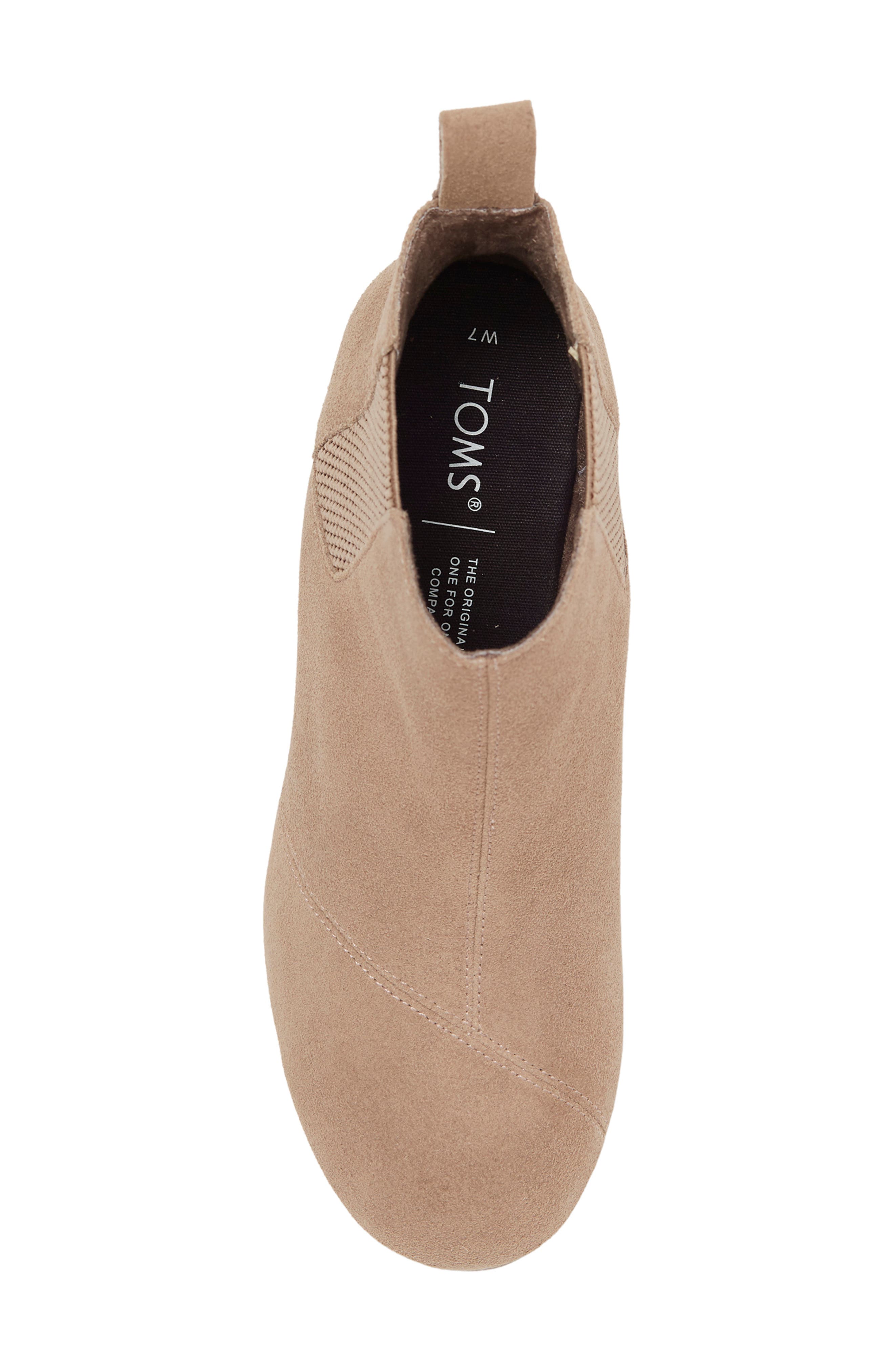 Kayley Wedge Bootie, Alternate, color, TAUPE GREY SUEDE